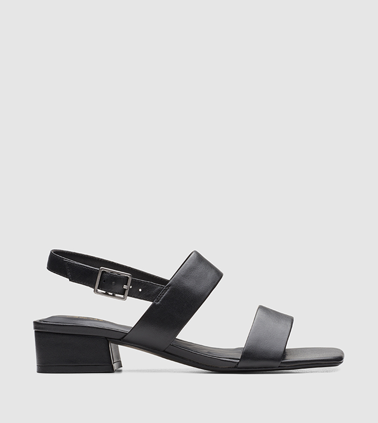 Buy Clarks Seren 25 Strap Block Heel Sandals In Black | 6thStreet Qatar