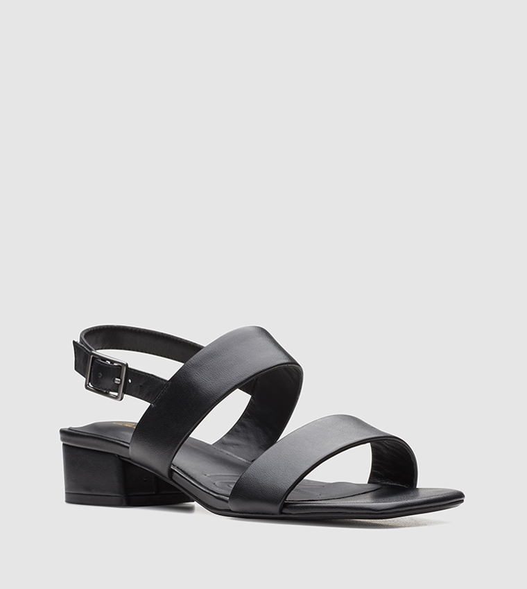 Buy Clarks Seren 25 Strap Block Heel Sandals In Black | 6thStreet Qatar