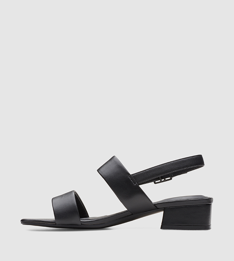 Buy Clarks Seren 25 Strap Block Heel Sandals In Black | 6thStreet Qatar