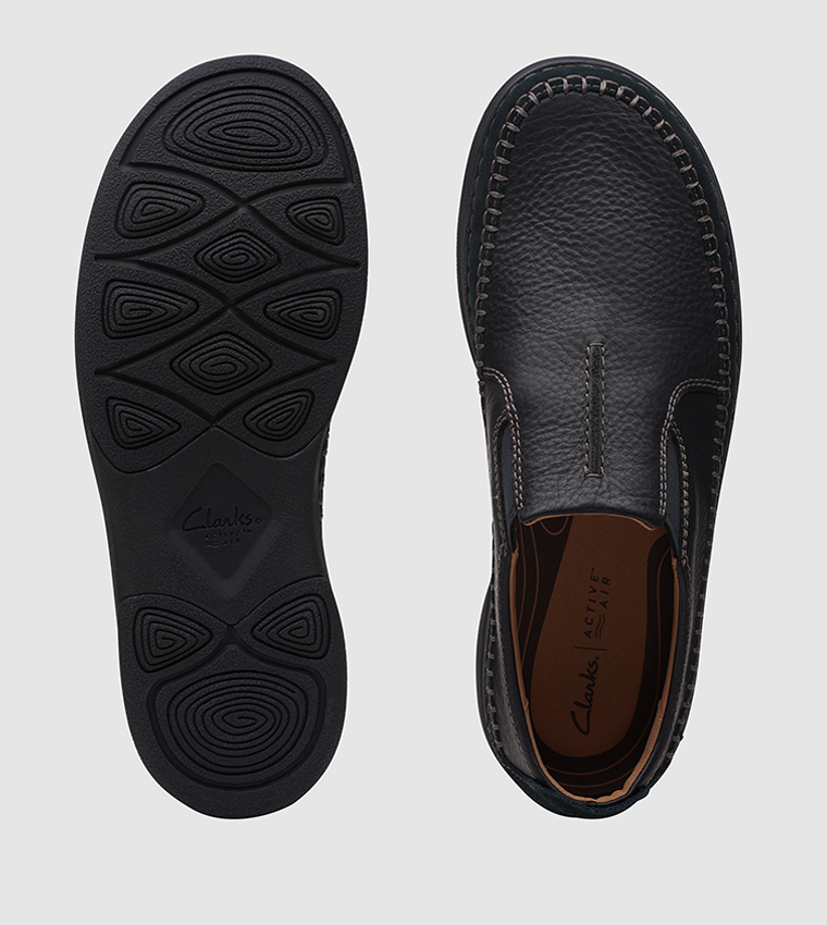 Buy Clarks Nature 5 Walk Slip On Casual Shoes In Black 6thStreet Qatar