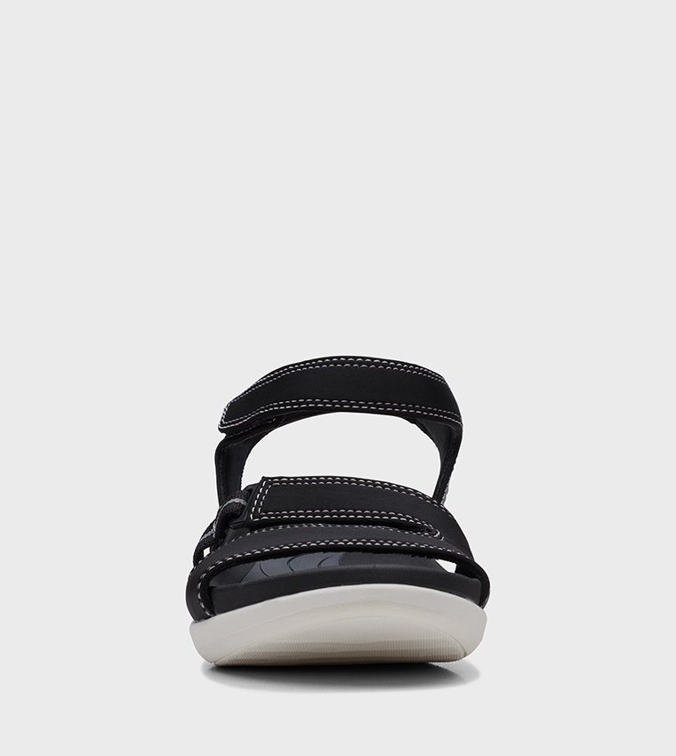 Clarks Glide Hi Shore - Sandali Con Zeppa In Tessuto Blu Navy, Donna, 37.5 EU