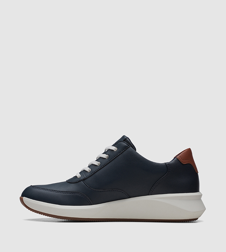 Buy Clarks UN Rio Zip Lace Up Trainers Shoes In Blue 6thStreet Qatar