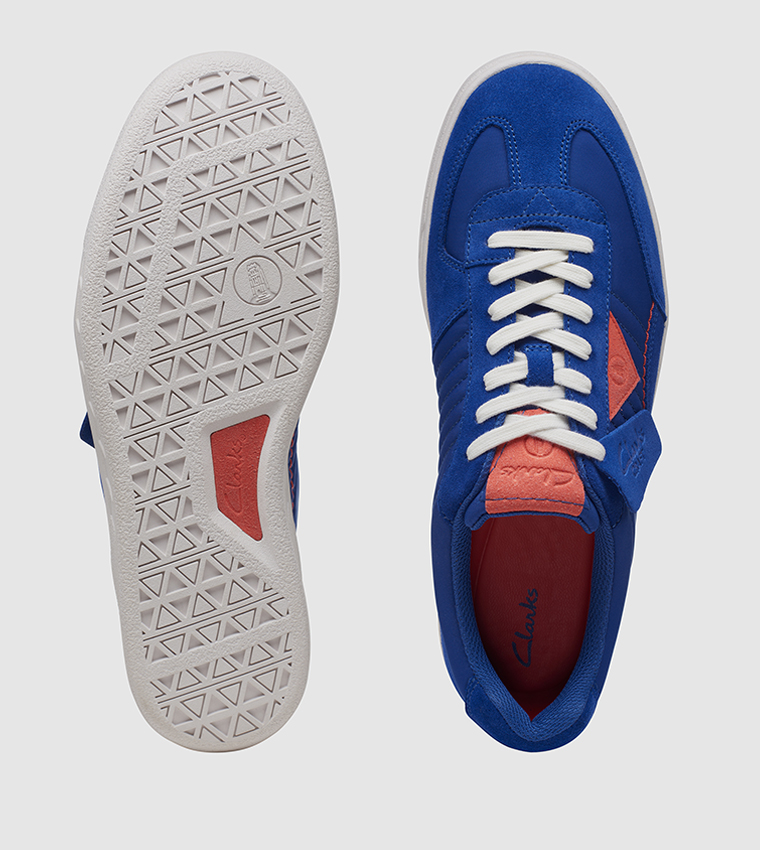 Buy Clarks Craft Rally Ace Low Top Sneakers In Blue | 6thStreet Qatar