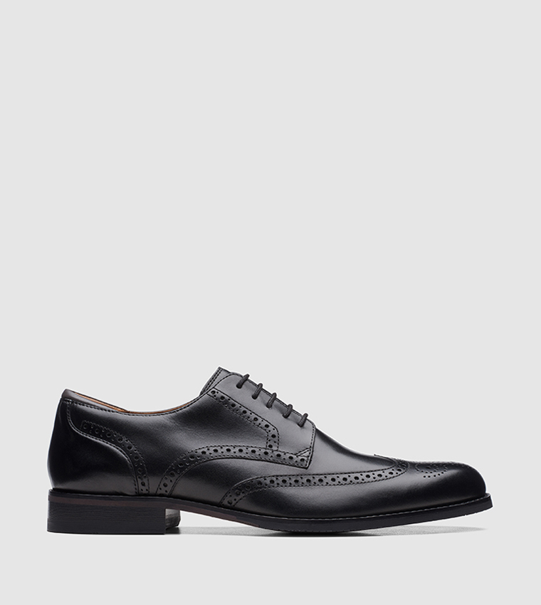 Buy Clarks Craft Arlo Limit Brogue Formal Shoes In Black | 6thStreet ...