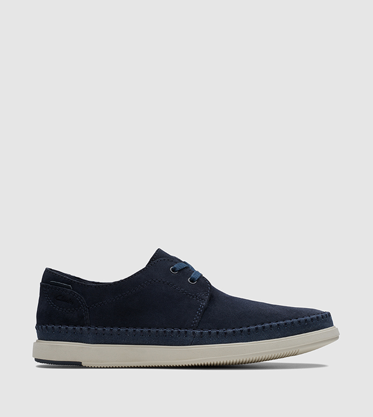 Buy Clarks Bratton Lo Casual Shoes In Blue | 6thStreet Saudi Arabia