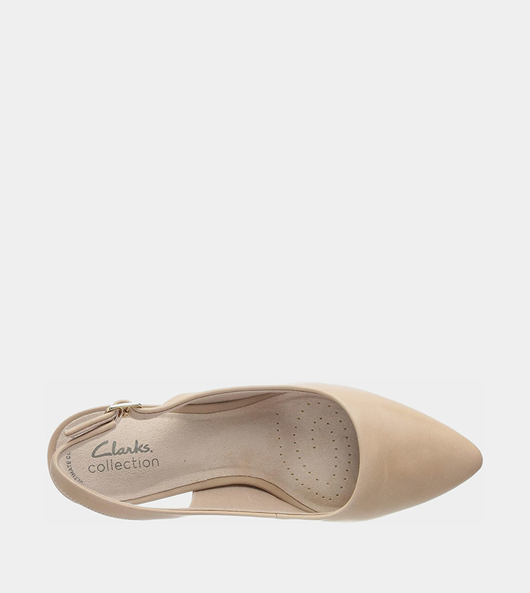 Clarks Kataleyna Step Slingback Pumps In Metallic - 9