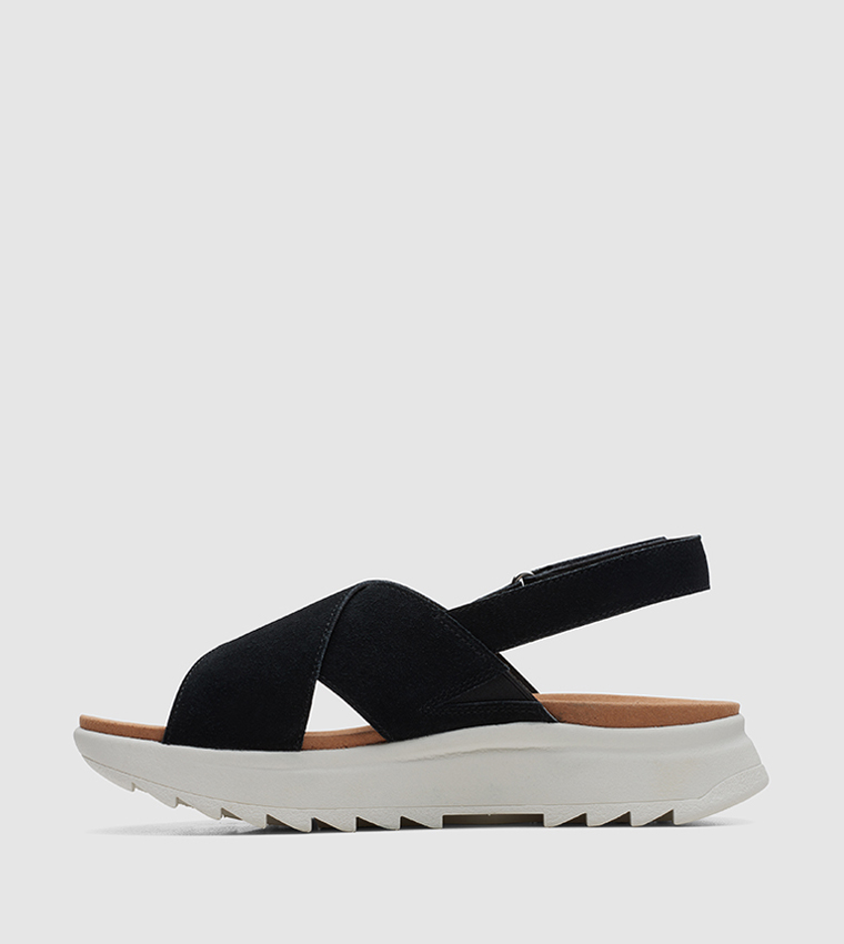 Buy Clarks DashLite Wish Wedge Sandals In Black 6thStreet Saudi Arabia