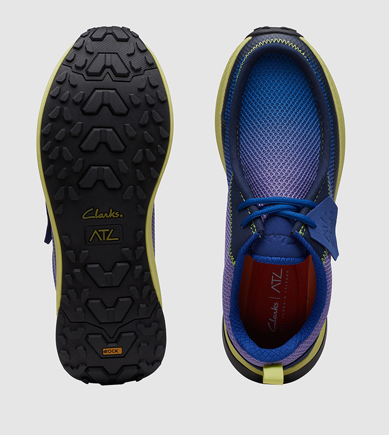 Clarks Sneakers Uomo ATL Trail Lace WP, Nabuk nero, 44.5 EU