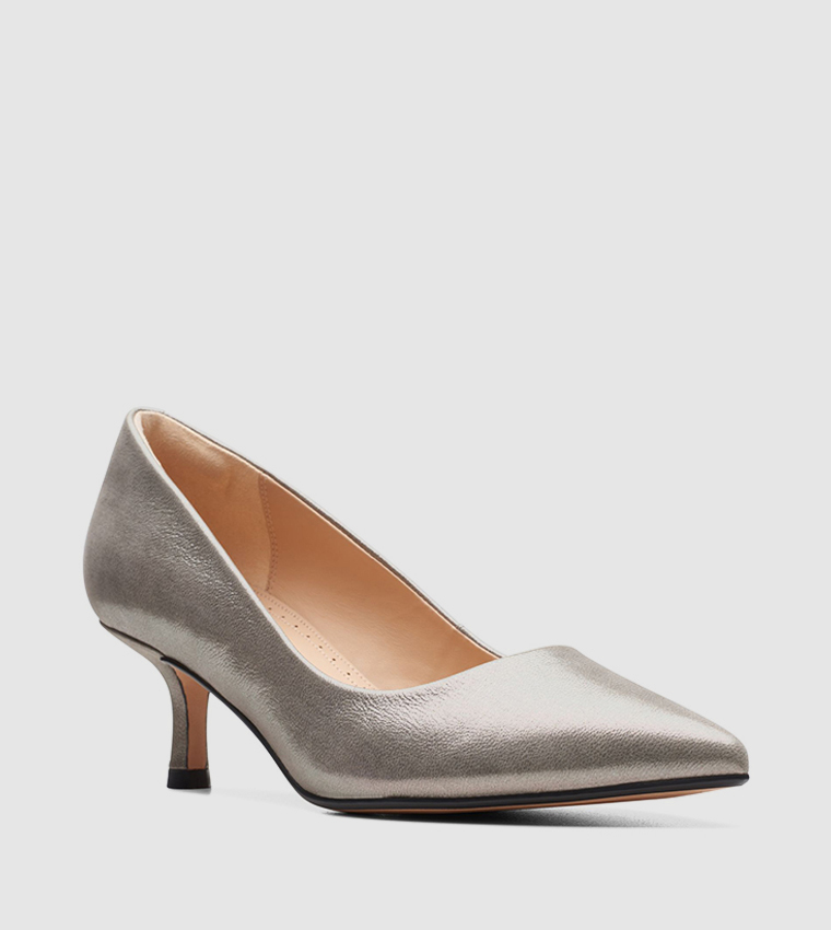 Buy Clarks Violet55 Rae Pointed Toe Pumps In Silver 6thStreet Qatar