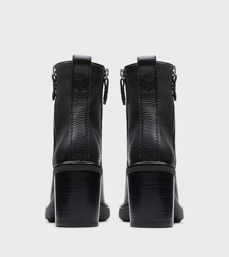 Cassiano Zippered Heeled Ankle Boots