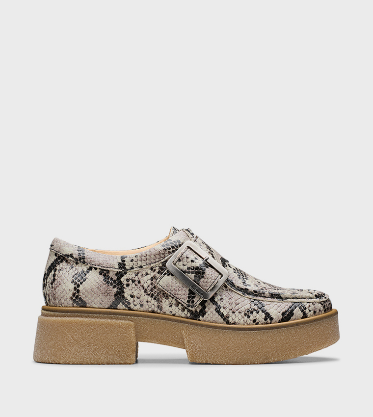 Linoso Monk Snakeskin Shoes