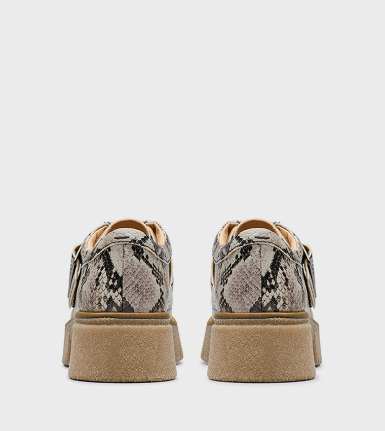 Linoso Monk Snakeskin Shoes