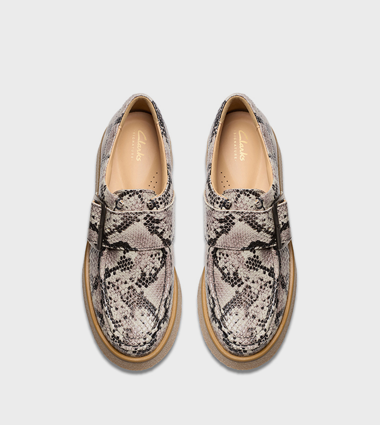 Linoso Monk Snakeskin Shoes