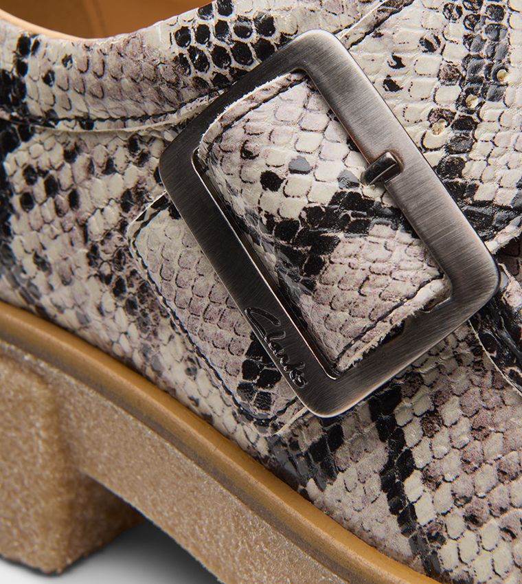 Linoso Monk Snakeskin Shoes