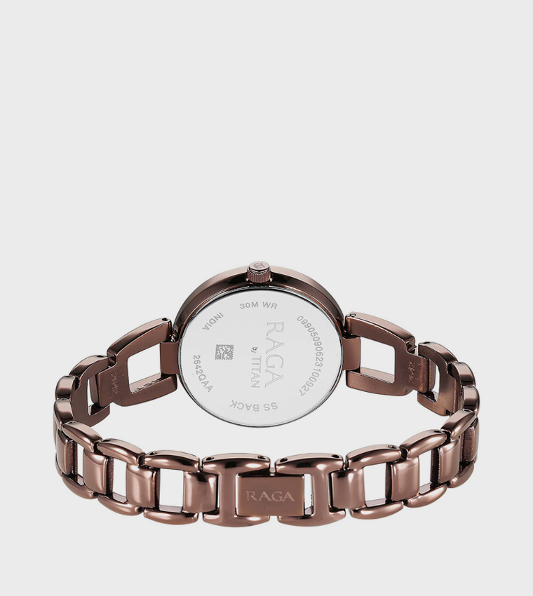 Raga Viva Rose Gold Dial Quartz Analog Watch with Date Feature