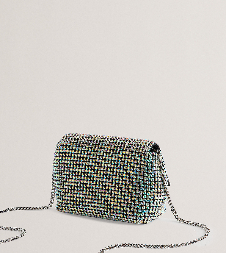 GLITERS Crystal Mini Crossbody Bag