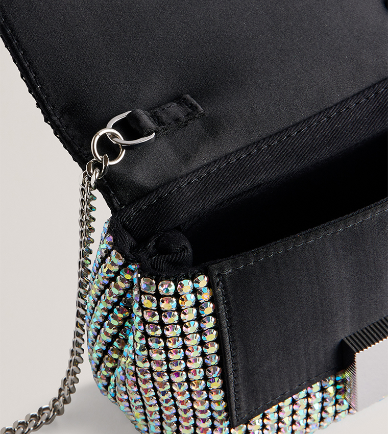 GLITERS Crystal Mini Crossbody Bag