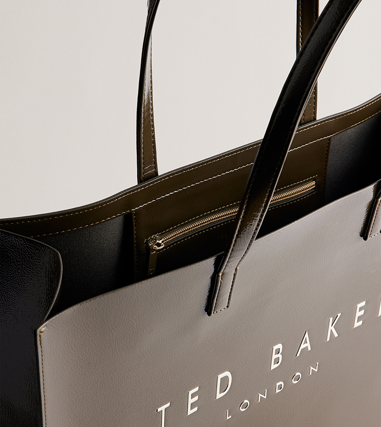 Ted baker khaki tote bag on sale