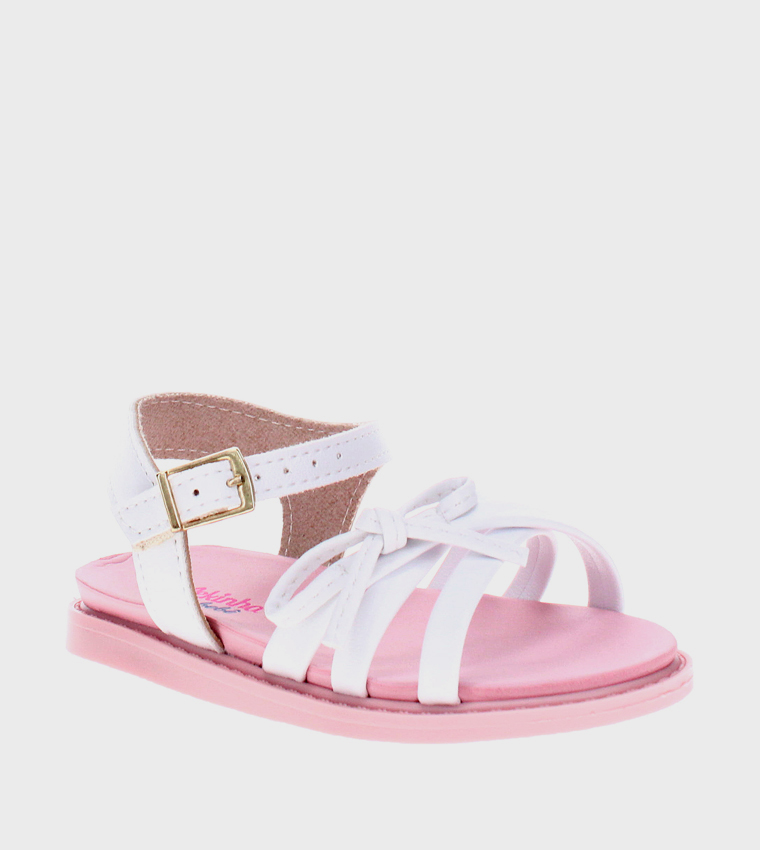 QAELL Bow Detail Flat Sandals