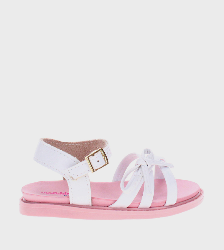 QAELL Bow Detail Flat Sandals