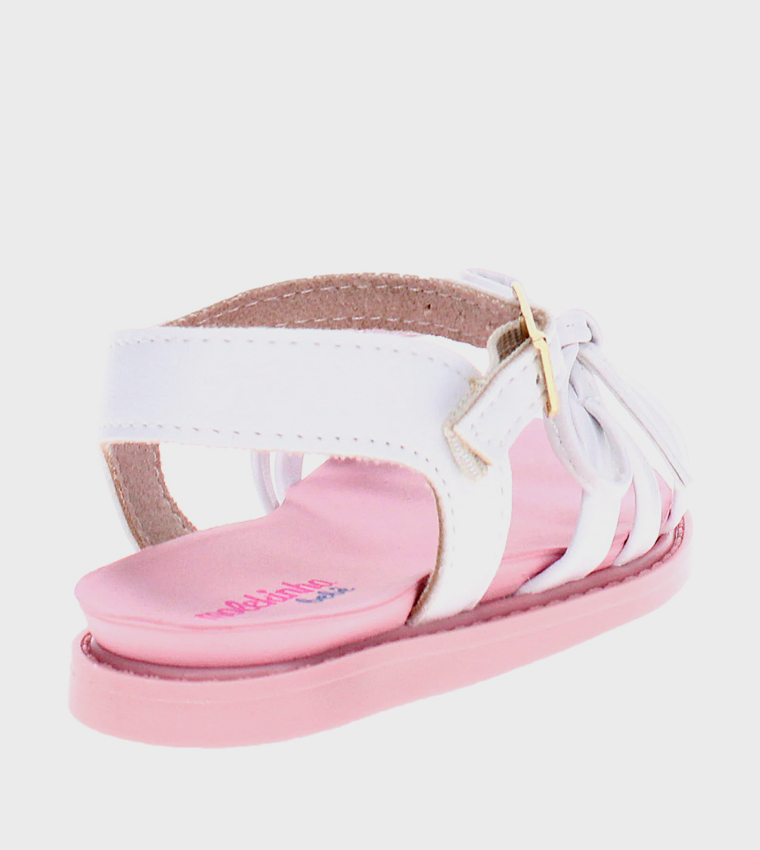 QAELL Bow Detail Flat Sandals