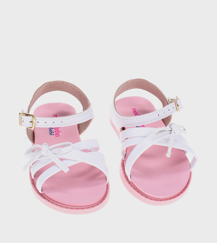 QAELL Bow Detail Flat Sandals
