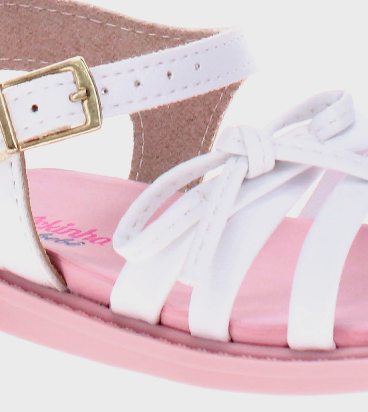 QAELL Bow Detail Flat Sandals