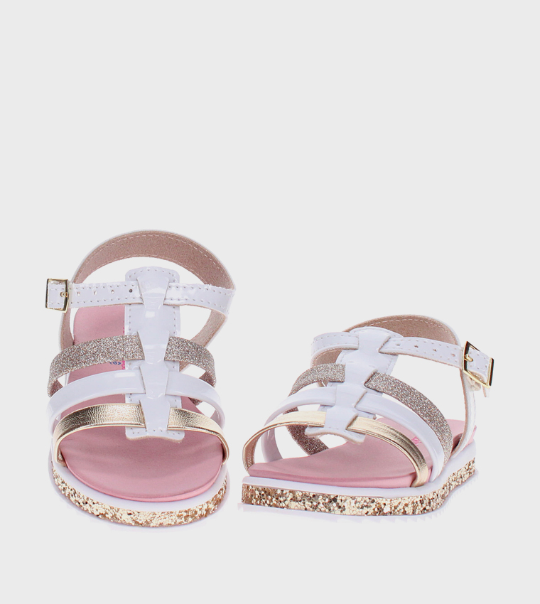Sequined Slingback Casual Sandals