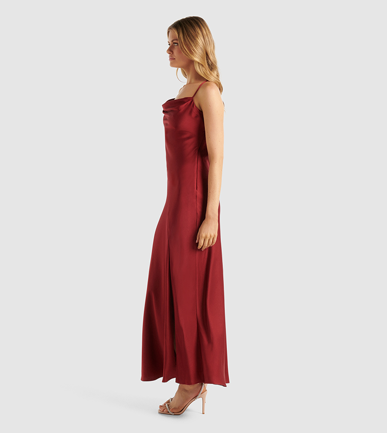 Maroon formal dress best sale