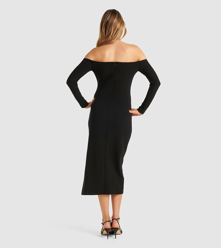 KENNY Off Shoulder Midi Dress