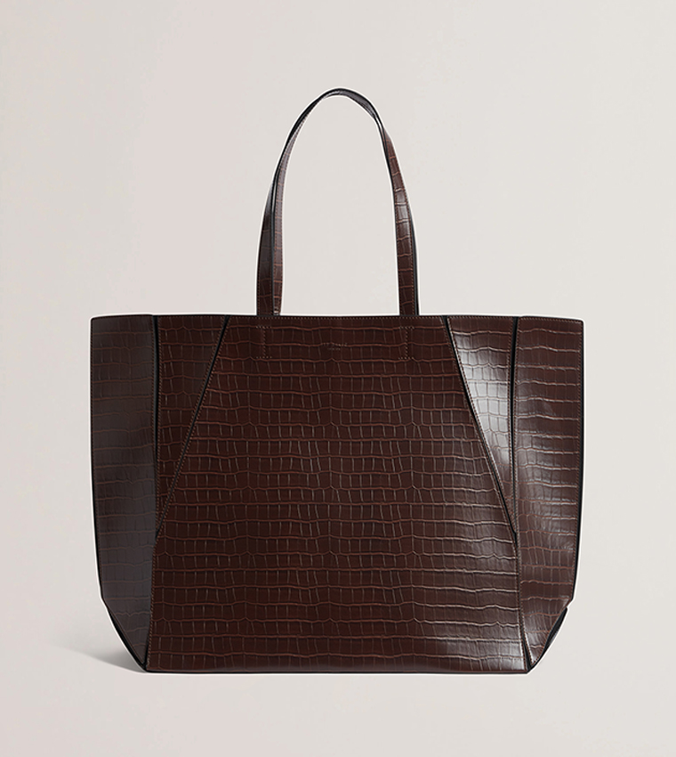 SOPHYNA Croc Textured Collapsible Tote Bag