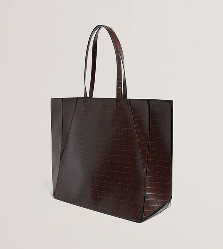 SOPHYNA Croc Textured Collapsible Tote Bag