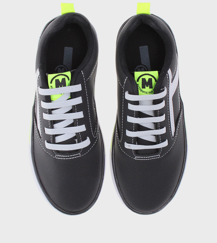 Round Toe Lace-Up Sneakers