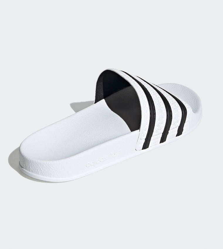 Striped Open Toe Slides