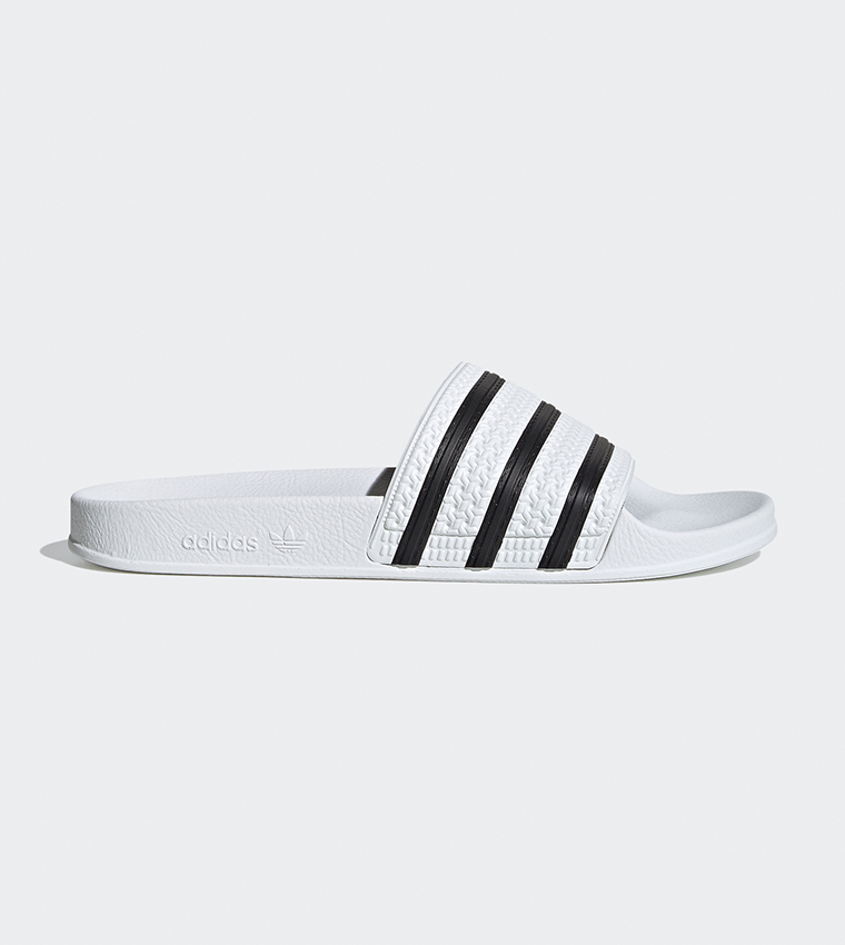 Striped Open Toe Slides