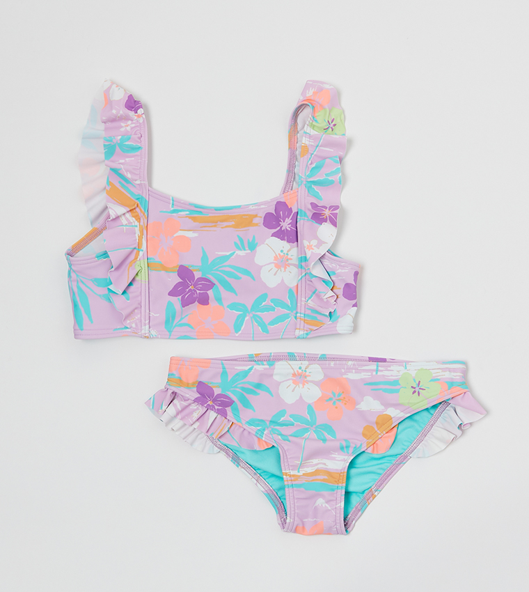 Buy Marks Spencer Printed Ruffle Detail Swimwear Set In Multiple Colors 6thStreet UAE