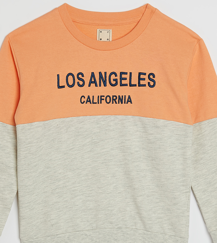 Orange and 2025 grey sweatshirt