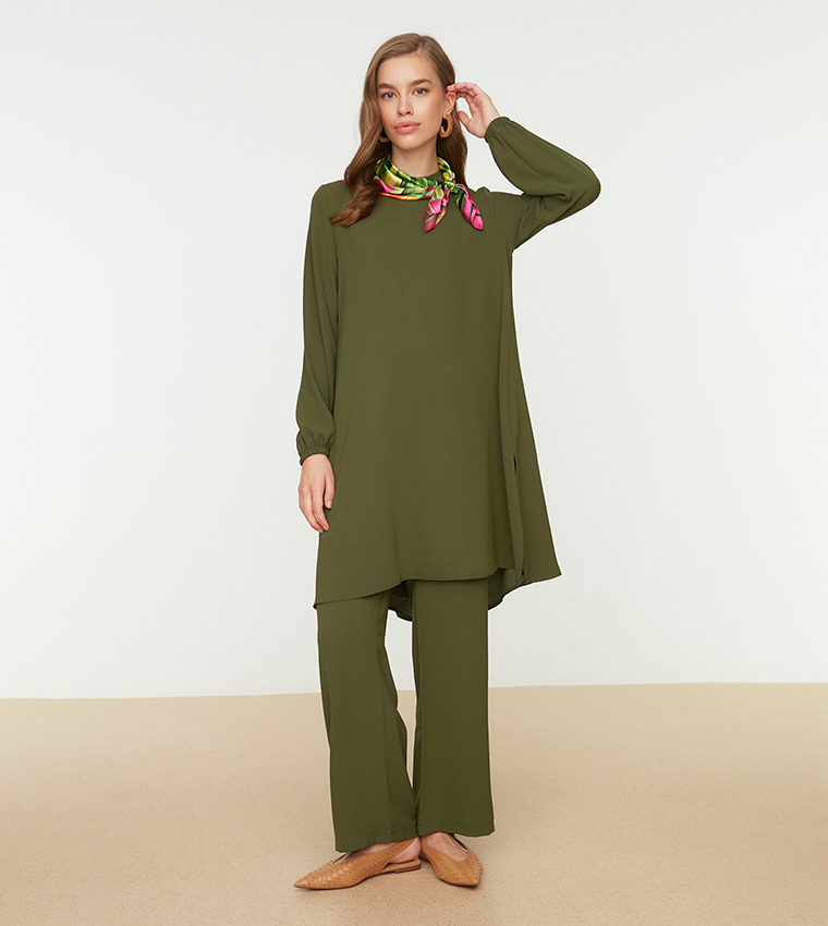 Solid Regular Fit Co-Ord Set
