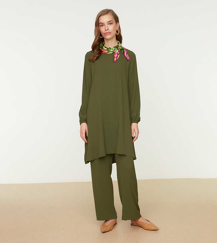 Solid Regular Fit Co-Ord Set