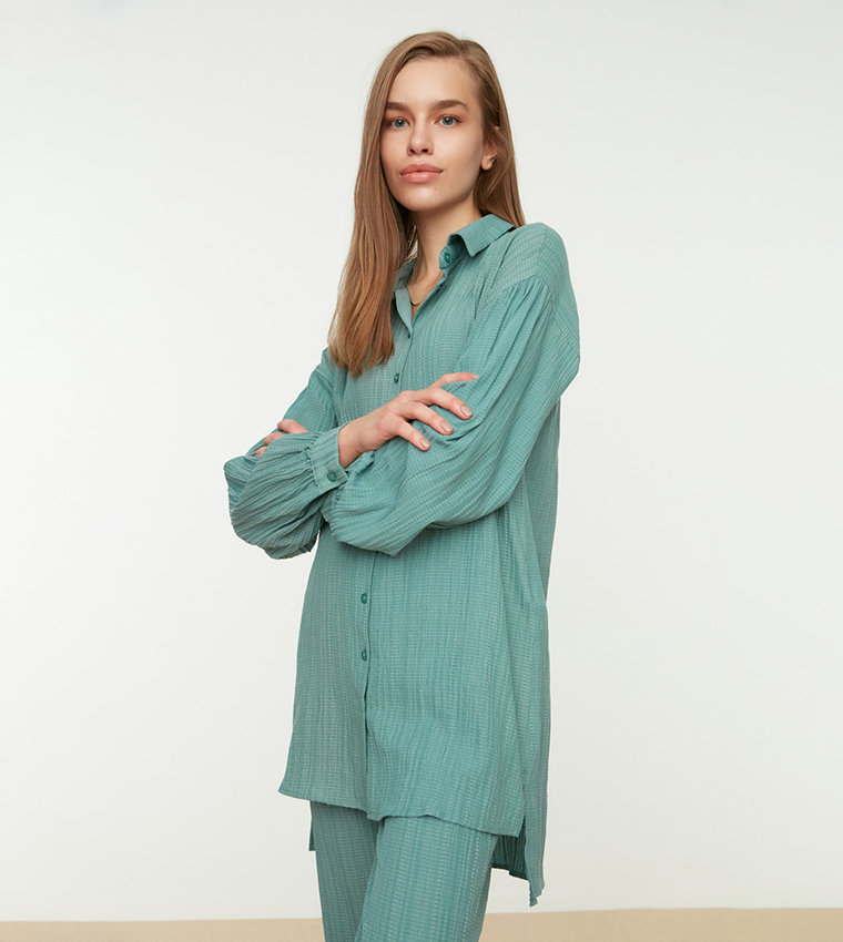 Solid Regular Fit Co-Ord Set