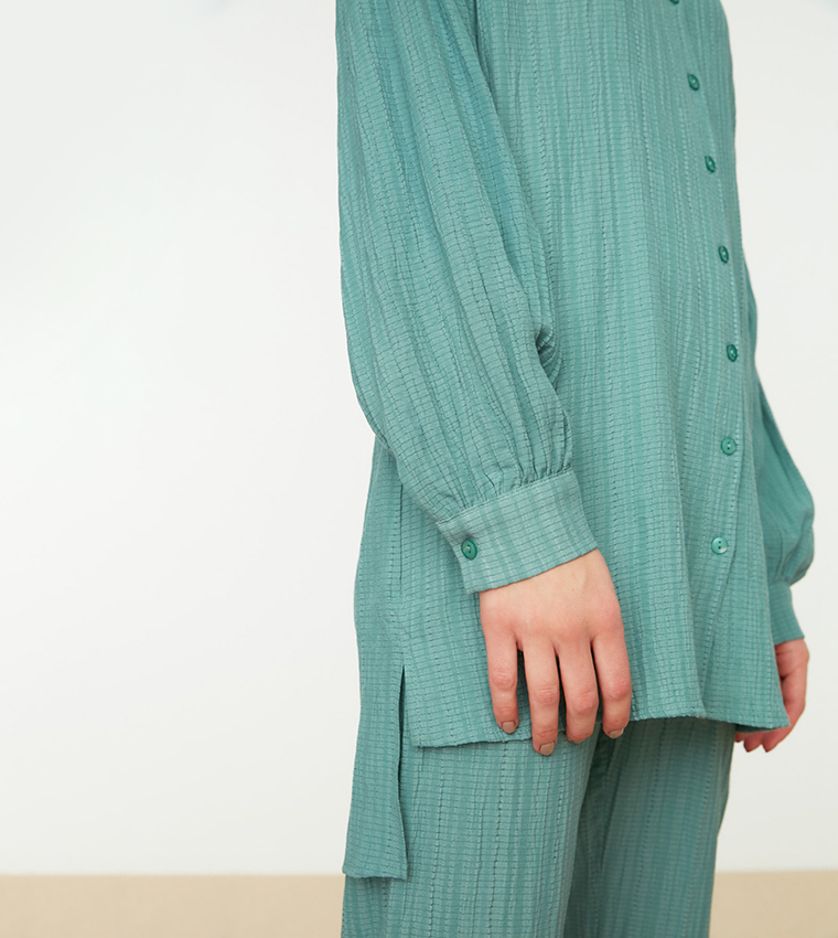 Solid Regular Fit Co-Ord Set