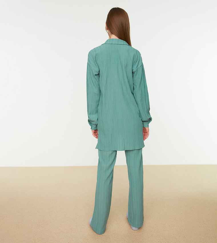 Solid Regular Fit Co-Ord Set