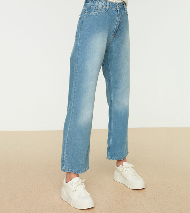 High Waist Wide Leg Jeans