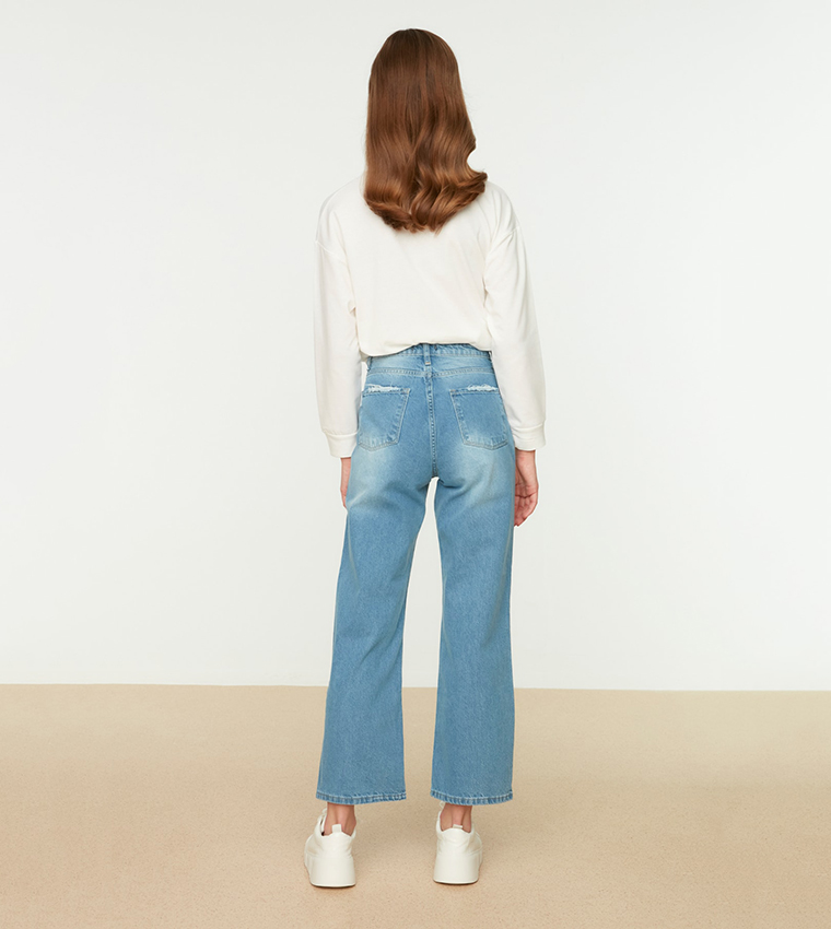 High Waist Wide Leg Jeans