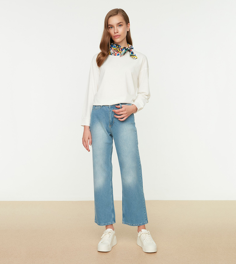 High Waist Wide Leg Jeans