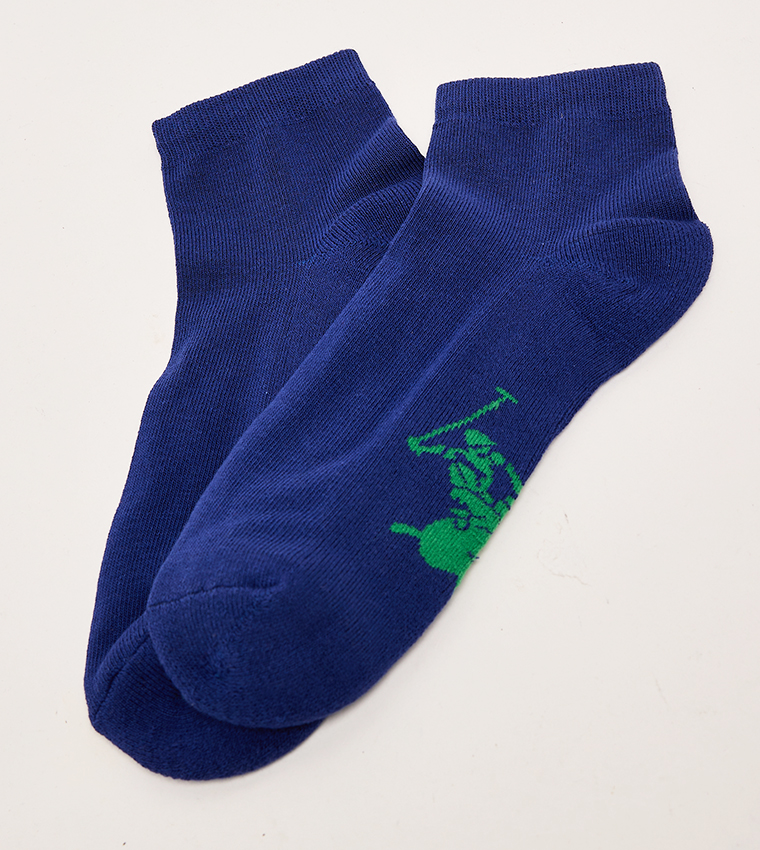 Pack of 2 Printed Ankle Socks