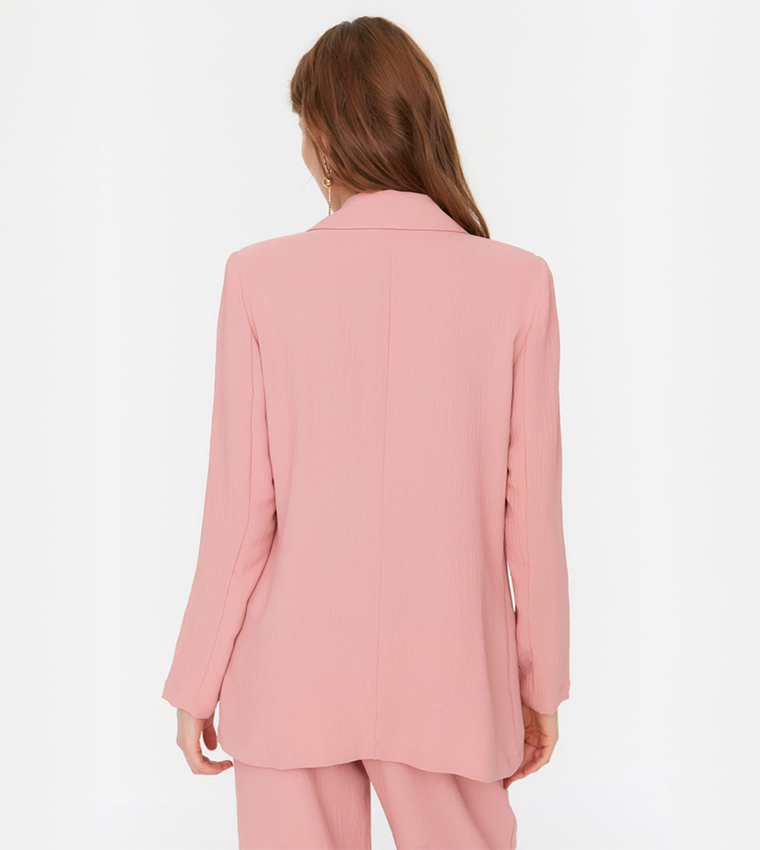 Pale pink blazer clearance jacket