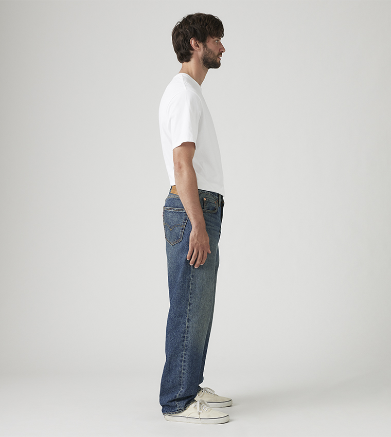 568™ Faded Mid Rise Straight Fit Jeans