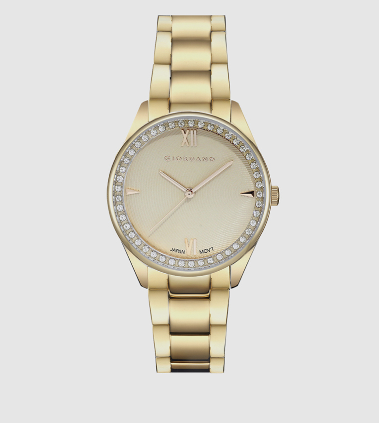 Buy Giordano Champagne Dial Analog Watch In Gold 6thStreet Qatar