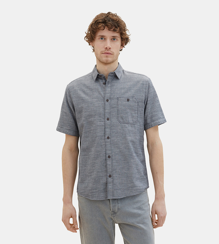 Solid Short Sleeves Shirt